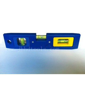 HD-TT09,mini plastic spirit level with 3 vials,torpedo level